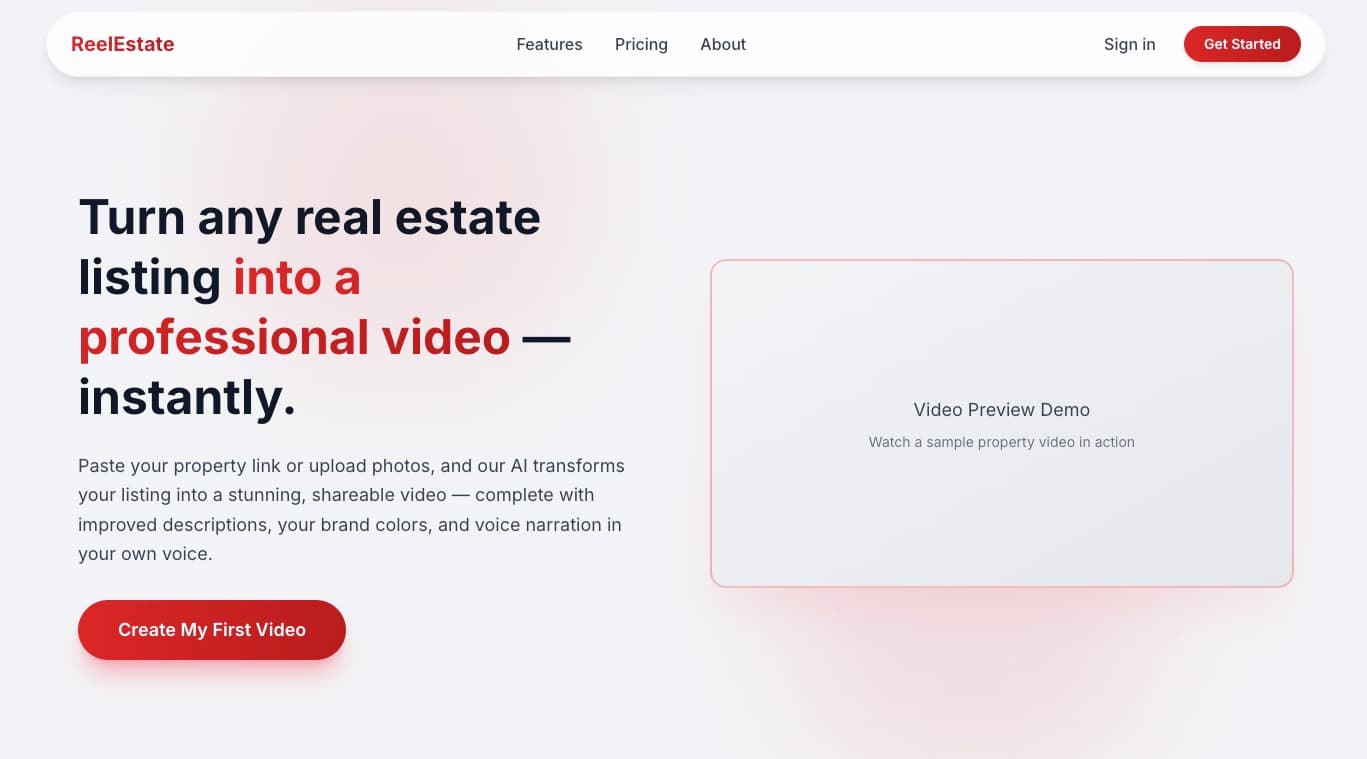 ReelEstateAI screenshot